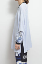 画像をギャラリービューアに読み込む, RIB L/S TEE _fab-graff_02 size/SKY BLUE