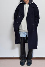 Load image into Gallery viewer, MELTON P-COAT_NAV/YELLOW_02size