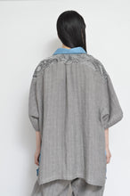 Load image into Gallery viewer, OPEN COLLAR SH_GRAY LINEN