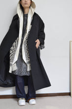 Load image into Gallery viewer, DENIM SLEEVE TRENCH COAT/BLK/02