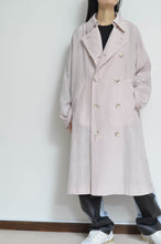 Load image into Gallery viewer, SCARF-LINED TRENCH COAT/PINK/01