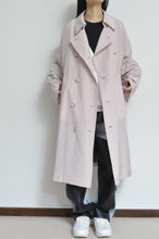 Load image into Gallery viewer, SCARF-LINED TRENCH COAT/PINK/01