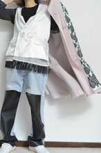 Load image into Gallery viewer, SCARF-LINED TRENCH COAT/PINK/01