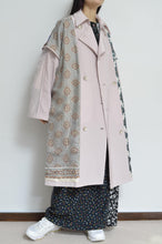 Load image into Gallery viewer, SCARF-LINED TRENCH COAT/PINK/01