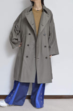 Load image into Gallery viewer, SCARF-LINED TRENCH COAT/KHAKI/01