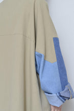 Load image into Gallery viewer, DENIM SLEEVE TRENCH COAT/BEG/02