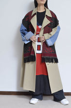 Load image into Gallery viewer, tsutae SHAWL BORELO_SHUMAG / RED×BLK