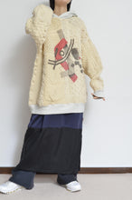 Load image into Gallery viewer, SWITCHING KNIT HOODIE(PRINT) 01/OFF WHITE_X