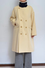 画像をギャラリービューアに読み込む, YELW ANGORA MELTON P-COAT_01 size