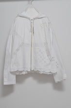 画像をギャラリービューアに読み込む, TABLE CLOTH ZIP-UP HOODIE/WHT/01 size_003