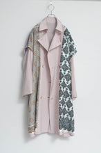 Load image into Gallery viewer, SCARF-LINED TRENCH COAT/PINK/01