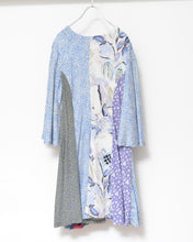 画像をギャラリービューアに読み込む, Mixed pattern panel dress_D