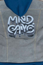 画像をギャラリービューアに読み込む, DENIM * BACK PILE HOODIE/BLUE/MIND GAME