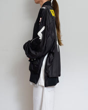 Load image into Gallery viewer, CUT UP MA-1 / FOOTBALL T / BLACK / 02 size