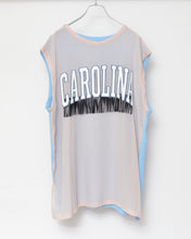 Load image into Gallery viewer, VOILLE FRINGE NO-SLEEVE T_BEG