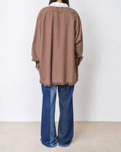 Load image into Gallery viewer, Tablecloth collar fringe shirt / bishu wool_B