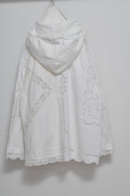 画像をギャラリービューアに読み込む, TABLE CLOTH ZIP-UP HOODIE/WHT/02 size_001