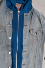 画像をギャラリービューアに読み込む, DENIM * BACK PILE HOODIE/BLUE/MIND GAME