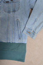 Load image into Gallery viewer, DENIM * BACK PILE HOODIE/GREEN/YELLOW
