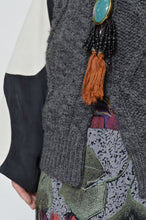 Load image into Gallery viewer, KNIT BIJOUX TANK-TOP/GRY