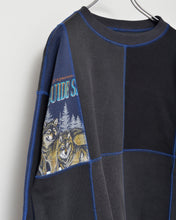 画像をギャラリービューアに読み込む, Panel sweat pullover contrast stitch / 02size_A