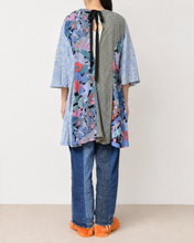 画像をギャラリービューアに読み込む, Mixed pattern panel dress_D