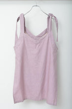 Load image into Gallery viewer, V-NECK TANK_LONG_LINEN 01/PINK