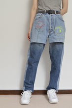 Load image into Gallery viewer, SWITCHING DENIM PT/Hi_MEGUMU YAMAMOTO_eye&face flower