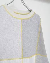 画像をギャラリービューアに読み込む, Panel sweat pullover contrast stitch / 02size_D