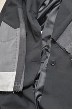 Load image into Gallery viewer, DENIM SLEEVE TRENCH COAT/BLK/02