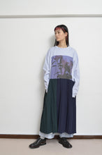 Load image into Gallery viewer, PLEATS OP_PRINT L/ST (02_PUR/YURI)