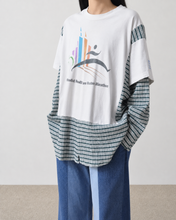 Load image into Gallery viewer, Fake layered T-shirt / ASSORTED_B