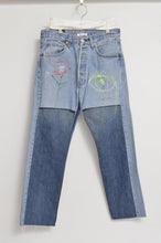 Load image into Gallery viewer, SWITCHING DENIM PT/Hi_MEGUMU YAMAMOTO_eye&face flower