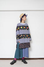 Load image into Gallery viewer, STRIPED CHIFFON OP / B.GRY_A