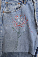 Load image into Gallery viewer, SWITCHING DENIM PT/Hi_MEGUMU YAMAMOTO_eye&face flower