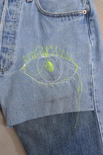 Load image into Gallery viewer, SWITCHING DENIM PT/Hi_MEGUMU YAMAMOTO_eye&face flower