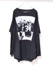 Load image into Gallery viewer, Fake layered T-shirt / BLACK_G