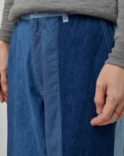 画像をギャラリービューアに読み込む, PANEL DENIM SLACKS / 01 size B