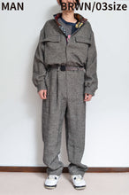 Load image into Gallery viewer, LINEN WOOL JUMP SUIT / BRWN_03
