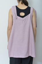 Load image into Gallery viewer, V-NECK TANK_LONG_LINEN 01/PINK