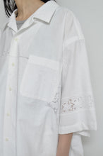 Load image into Gallery viewer, TABLE CLOTH OPEN COLLAR SH / OFF WHITE_02