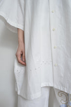 Load image into Gallery viewer, TABLE CLOTH OPEN COLLAR SH / OFF WHITE_02