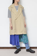 Load image into Gallery viewer, NO-SLEEVE TENCEL JK / BEG_002