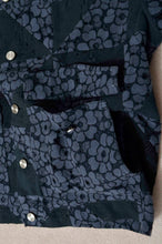 画像をギャラリービューアに読み込む, FLOWER LACE QUILTED WORK BLOUSON_BLACK