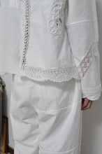 Load image into Gallery viewer, TABLE CLOTH ZIP-UP HOODIE/WHT/01 size_002