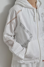 画像をギャラリービューアに読み込む, TABLE CLOTH ZIP-UP HOODIE/WHT/01 size_003