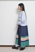 Load image into Gallery viewer, PLEATS OP_PRINT L/ST (02_PUR/PARASOL)