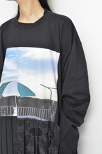 画像をギャラリービューアに読み込む, PLEATS OP_PRINT L/S T (02_BLK/PARASOL)