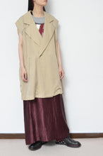Load image into Gallery viewer, NO-SLEEVE TENCEL JK / BEG_001