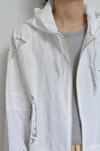 画像をギャラリービューアに読み込む, TABLE CLOTH ZIP-UP HOODIE/WHT/02 size_A